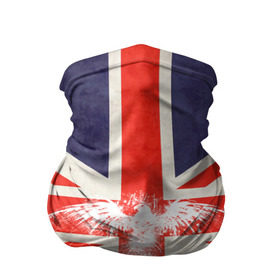 Бандана-труба 3D с принтом Флаг Англии с белым орлом в Петрозаводске, 100% полиэстер, ткань с особыми свойствами — Activecool | плотность 150‒180 г/м2; хорошо тянется, но сохраняет форму | london | англия | белый | брызги | великобритания | империя | клякса | крылья | лондон | необычный | объеденное королевство | орел | птица | символ | сокол | туманный альбион | флаг