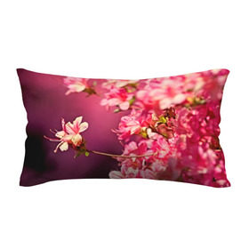 Подушка 3D антистресс с принтом Сакура в Петрозаводске, наволочка — 100% полиэстер, наполнитель — вспененный полистирол | состоит из подушки и наволочки на молнии | 3d | flower | nature | pink | sakura | весна | деревья | природа | розовый | сакура | цветы | япония