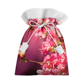 Подарочный 3D мешок с принтом Сакура в Петрозаводске, 100% полиэстер | Размер: 29*39 см | 3d | flower | nature | pink | sakura | весна | деревья | природа | розовый | сакура | цветы | япония