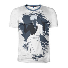 Мужская футболка 3D спортивная с принтом Gintama в Петрозаводске, 100% полиэстер с улучшенными характеристиками | приталенный силуэт, круглая горловина, широкие плечи, сужается к линии бедра | Тематика изображения на принте: gintama | gintoki | sakata | гинтама | гинтоки | саката