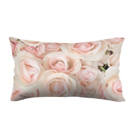 Подушка 3D антистресс с принтом Pink roses в Петрозаводске, наволочка — 100% полиэстер, наполнитель — вспененный полистирол | состоит из подушки и наволочки на молнии | розовый | розы