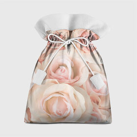 Подарочный 3D мешок с принтом Pink roses в Петрозаводске, 100% полиэстер | Размер: 29*39 см | Тематика изображения на принте: розовый | розы