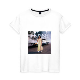 Женская футболка хлопок с принтом Selena Gomez в Петрозаводске, 100% хлопок | прямой крой, круглый вырез горловины, длина до линии бедер, слегка спущенное плечо | поп | поп рок | попса | селена гомес | селена гомис
