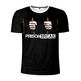 Мужская футболка 3D спортивная с принтом Prison break 9 в Петрозаводске, 100% полиэстер с улучшенными характеристиками | приталенный силуэт, круглая горловина, широкие плечи, сужается к линии бедра | 