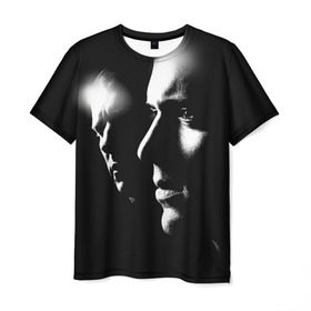 Мужская футболка 3D с принтом Prison break 11 в Петрозаводске, 100% полиэфир | прямой крой, круглый вырез горловины, длина до линии бедер | Тематика изображения на принте: prison break | побег | сериал