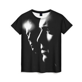 Женская футболка 3D с принтом Prison break 11 в Петрозаводске, 100% полиэфир ( синтетическое хлопкоподобное полотно) | прямой крой, круглый вырез горловины, длина до линии бедер | prison break | побег | сериал