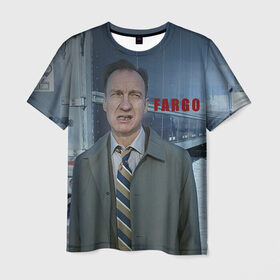 Мужская футболка 3D с принтом Fargo в Петрозаводске, 100% полиэфир | прямой крой, круглый вырез горловины, длина до линии бедер | фарго