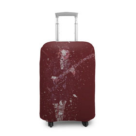 Чехол для чемодана 3D с принтом Red в Петрозаводске, 86% полиэфир, 14% спандекс | двустороннее нанесение принта, прорези для ручек и колес | ac dc | angus | young | ангус | эйси диси | янг