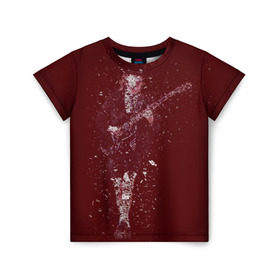 Детская футболка 3D с принтом Red в Петрозаводске, 100% гипоаллергенный полиэфир | прямой крой, круглый вырез горловины, длина до линии бедер, чуть спущенное плечо, ткань немного тянется | ac dc | angus | young | ангус | эйси диси | янг