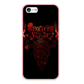 Чехол для iPhone 5/5S матовый с принтом Bullet For My Valentine в Петрозаводске, Силикон | Область печати: задняя сторона чехла, без боковых панелей | пуля для моей возлюбленной