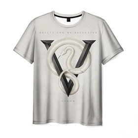 Мужская футболка 3D с принтом Venom в Петрозаводске, 100% полиэфир | прямой крой, круглый вырез горловины, длина до линии бедер | bullet for my valentine | пуля для моей возлюбленной