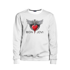 Детский свитшот 3D с принтом Bon Jovi в Петрозаводске, 100% полиэстер | свободная посадка, прямой крой, мягкая тканевая резинка на рукавах и понизу свитшота | its my life | бон жови | джон бон джови | кровь | меч | сердце