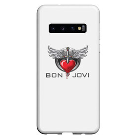 Чехол для Samsung Galaxy S10 с принтом Bon Jovi в Петрозаводске, Силикон | Область печати: задняя сторона чехла, без боковых панелей | its my life | бон жови | джон бон джови | кровь | меч | сердце