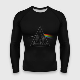 Мужской рашгард 3D с принтом Pink Floyd Make Rainbow в Петрозаводске,  |  | Тематика изображения на принте: англия | басы | британия | гитара | группа | логотип | музыка | песни | пинк флойд | призма | радуга | рок | свет