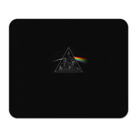 Коврик прямоугольный с принтом Pink Floyd Make Rainbow в Петрозаводске, натуральный каучук | размер 230 х 185 мм; запечатка лицевой стороны | Тематика изображения на принте: англия | басы | британия | гитара | группа | логотип | музыка | песни | пинк флойд | призма | радуга | рок | свет