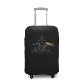 Чехол для чемодана 3D с принтом Pink Floyd Make Rainbow в Петрозаводске, 86% полиэфир, 14% спандекс | двустороннее нанесение принта, прорези для ручек и колес | англия | басы | британия | гитара | группа | логотип | музыка | песни | пинк флойд | призма | радуга | рок | свет