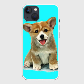 Чехол для iPhone 13 с принтом Корги в Петрозаводске,  |  | Тематика изображения на принте: corgy | dog | korgi | puppy | вельш корги | кардиган | коржик | пемброк | собака | щенок
