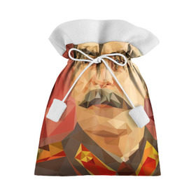 Подарочный 3D мешок с принтом Сталин в Петрозаводске, 100% полиэстер | Размер: 29*39 см | Тематика изображения на принте: ссср | сталин