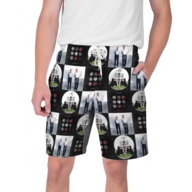 Мужские шорты 3D с принтом Twenty One Pilots в Петрозаводске,  полиэстер 100% | прямой крой, два кармана без застежек по бокам. Мягкая трикотажная резинка на поясе, внутри которой широкие завязки. Длина чуть выше колен | 