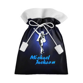 Подарочный 3D мешок с принтом Майкл Джексон в Петрозаводске, 100% полиэстер | Размер: 29*39 см | michael jackson | король
