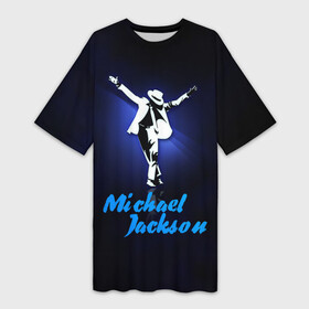 Платье-футболка 3D с принтом Майкл Джексон в Петрозаводске,  |  | michael jackson | король