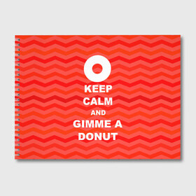 Альбом для рисования с принтом Gimme a donut в Петрозаводске, 100% бумага
 | матовая бумага, плотность 200 мг. | keep calm | полосы | сериал | твин пикс | текстура | фильмы