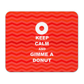 Коврик прямоугольный с принтом Gimme a donut в Петрозаводске, натуральный каучук | размер 230 х 185 мм; запечатка лицевой стороны | keep calm | полосы | сериал | твин пикс | текстура | фильмы
