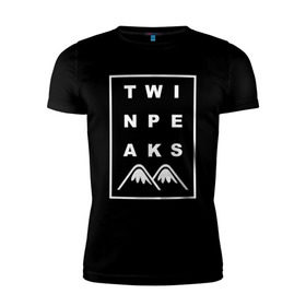 Мужская футболка премиум с принтом Twin Peaks в Петрозаводске, 92% хлопок, 8% лайкра | приталенный силуэт, круглый вырез ворота, длина до линии бедра, короткий рукав | арт | сериал | твин пикс | фильмы