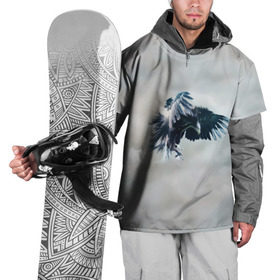 Накидка на куртку 3D с принтом Орлиная атака в Петрозаводске, 100% полиэстер |  | клюв | коршун | крылья | небо | облака | опасность | орел | охота | полет. перья | птица | хищник