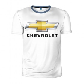Мужская футболка 3D спортивная с принтом Chevrolet в Петрозаводске, 100% полиэстер с улучшенными характеристиками | приталенный силуэт, круглая горловина, широкие плечи, сужается к линии бедра | 