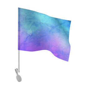 Флаг для автомобиля с принтом Цветной принт в Петрозаводске, 100% полиэстер | Размер: 30*21 см | basil | градиент | цветной принт