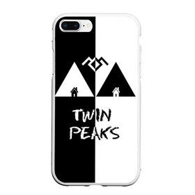 Чехол для iPhone 7Plus/8 Plus матовый с принтом Twin Peaks в Петрозаводске, Силикон | Область печати: задняя сторона чехла, без боковых панелей | арт | сериал | твин пикс | фильмы | черно белые