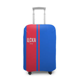 Чехол для чемодана 3D с принтом ЦСКА в Петрозаводске, 86% полиэфир, 14% спандекс | двустороннее нанесение принта, прорези для ручек и колес | кони | москва | цска