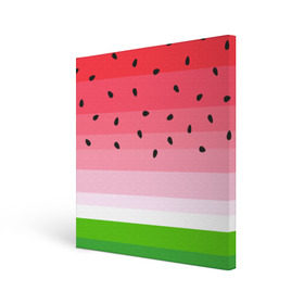 Холст квадратный с принтом Арбузик в Петрозаводске, 100% ПВХ |  | pattern | trend | арбуз | зеленый | косточки | красный | мода | патерн | паттерн | розовый | текстура | тренд | фрукт | ягода