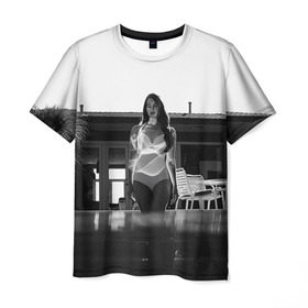 Мужская футболка 3D с принтом Lana Del Rey в Петрозаводске, 100% полиэфир | прямой крой, круглый вырез горловины, длина до линии бедер | lana del rey | лана дель рей