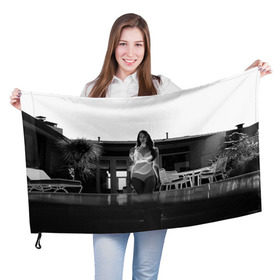 Флаг 3D с принтом Lana Del Rey в Петрозаводске, 100% полиэстер | плотность ткани — 95 г/м2, размер — 67 х 109 см. Принт наносится с одной стороны | lana del rey | лана дель рей