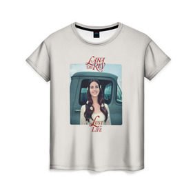 Женская футболка 3D с принтом Lana Del Rey в Петрозаводске, 100% полиэфир ( синтетическое хлопкоподобное полотно) | прямой крой, круглый вырез горловины, длина до линии бедер | lana del rey | лана дель рей