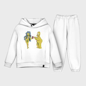 Детский костюм хлопок Oversize с принтом Симпсоны в Петрозаводске,  |  | bart | homer | love | simpsons | адам | барт | гомер | ева | любовь | мульт | мультфильм | пончик | симпсоны