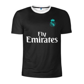 Мужская футболка 3D спортивная с принтом Cristiano Ronaldo away 2018 в Петрозаводске, 100% полиэстер с улучшенными характеристиками | приталенный силуэт, круглая горловина, широкие плечи, сужается к линии бедра | Тематика изображения на принте: champions | cristiano | league | madrid | real | ronaldo | spain | испания | криштиану | лига | мадрид | реал | роналду | чемпионов