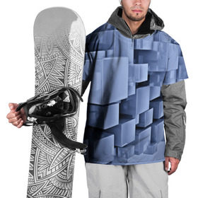 Накидка на куртку 3D с принтом Текстура в Петрозаводске, 100% полиэстер |  | abstract | abstraction | block | tessera | абстракция | кубики | текстура