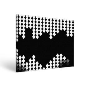 Холст прямоугольный с принтом Шахматная клетка в Петрозаводске, 100% ПВХ |  | abstract | abstraction | block | tessera | абстракция | клетка | кубики | текстура