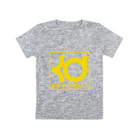 Детская футболка хлопок с принтом Kevin Durant в Петрозаводске, 100% хлопок | круглый вырез горловины, полуприлегающий силуэт, длина до линии бедер | Тематика изображения на принте: 