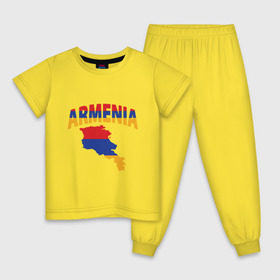 Детская пижама хлопок с принтом Армения в Петрозаводске, 100% хлопок |  брюки и футболка прямого кроя, без карманов, на брюках мягкая резинка на поясе и по низу штанин
 | armenia | азия | арарат | армения | армяне | армянин | кавказ | коньяк | патриот | страна