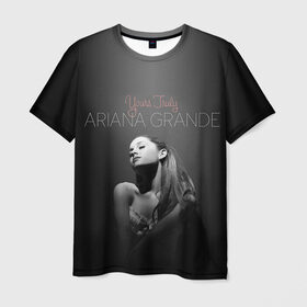 Мужская футболка 3D с принтом Ariana Grande в Петрозаводске, 100% полиэфир | прямой крой, круглый вырез горловины, длина до линии бедер | Тематика изображения на принте: ariana grande