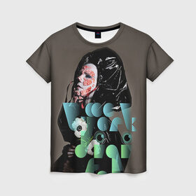 Женская футболка 3D с принтом Bjork в Петрозаводске, 100% полиэфир ( синтетическое хлопкоподобное полотно) | прямой крой, круглый вырез горловины, длина до линии бедер | bjork | бьёрк | бьорк