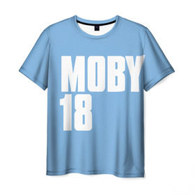 Мужская футболка 3D с принтом Moby в Петрозаводске, 100% полиэфир | прямой крой, круглый вырез горловины, длина до линии бедер | moby | моби