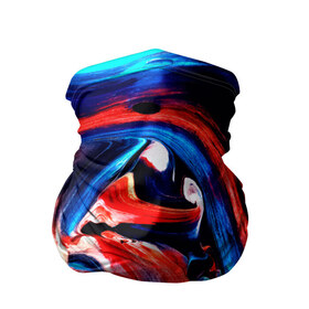 Бандана-труба 3D с принтом Узоры красок в Петрозаводске, 100% полиэстер, ткань с особыми свойствами — Activecool | плотность 150‒180 г/м2; хорошо тянется, но сохраняет форму | абстракция | потертость | размытые | текстуры | цветные | яркие