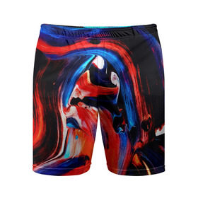 Мужские шорты 3D спортивные с принтом Узоры красок в Петрозаводске,  |  | абстракция | потертость | размытые | текстуры | цветные | яркие