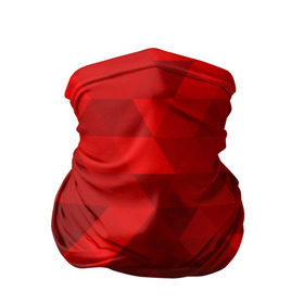 Бандана-труба 3D с принтом Red pattern в Петрозаводске, 100% полиэстер, ткань с особыми свойствами — Activecool | плотность 150‒180 г/м2; хорошо тянется, но сохраняет форму | геометрия | красный | треугольники