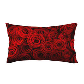 Подушка 3D антистресс с принтом Красные розы в Петрозаводске, наволочка — 100% полиэстер, наполнитель — вспененный полистирол | состоит из подушки и наволочки на молнии | букет | красный | розы | цветы